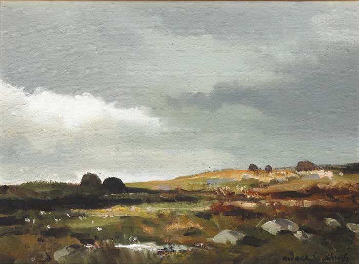 BOG LAND, ROSSES COUNTRY, COUNTY DONEGAL by Maurice Canning Wilks RUA ARHA (1910-1984) at Whyte's Auctions