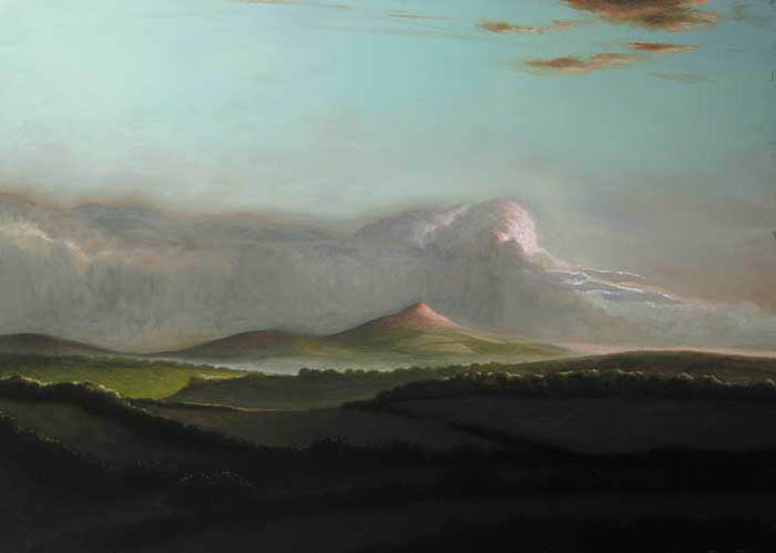 VIEW OF THE SUGARLOAF MOUNTAIN, COUNTY WICKLOW by Stuart Morle (b.1960) at Whyte's Auctions
