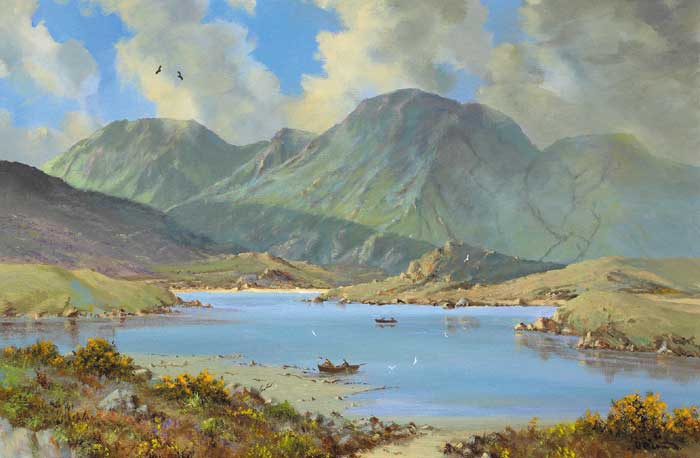 THE HILL LOUGH, NEAR OUGHTERARD, COUNTY GALWAY by David Anthony Overend sold for �750 at Whyte's Auctions