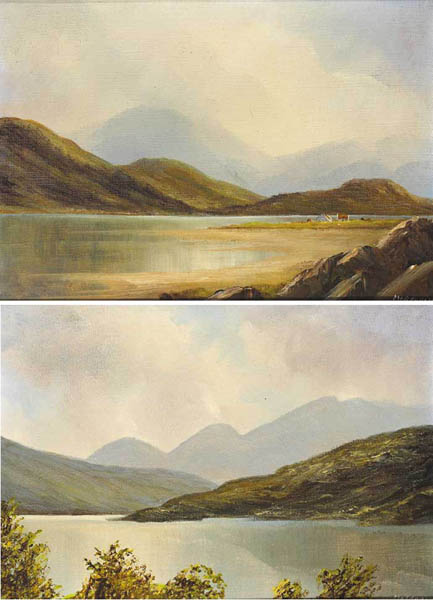 NEAR MARBLE HILL, COUNTY DONEGAL and KILLARNEY, COUNTY KERRY (A PAIR) by Gerry Marjoram sold for 450 at Whyte's Auctions
