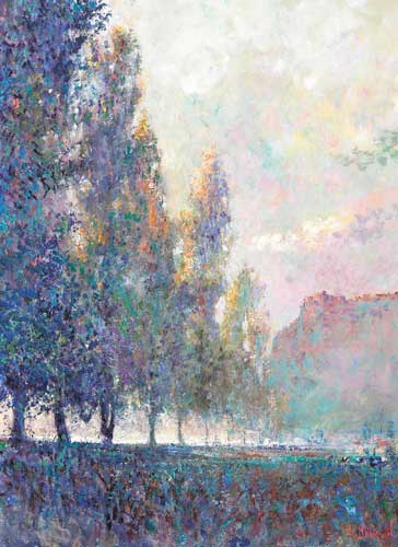 DUSK APPROACHING, DORDOGNE by Arthur K. Maderson (b.1942) at Whyte's Auctions