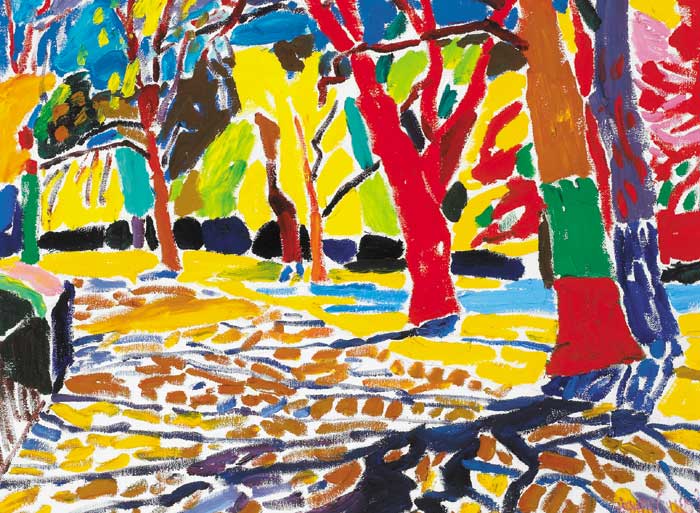 SUNLIGHT THROUGH TREES, 1995 by Stephen Cullen (b.1959) at Whyte's Auctions