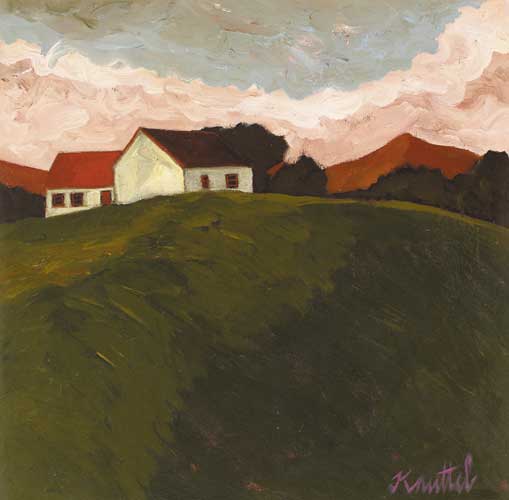 BUNGALOWS ON A HILL by Graham Knuttel (b.1954) at Whyte's Auctions