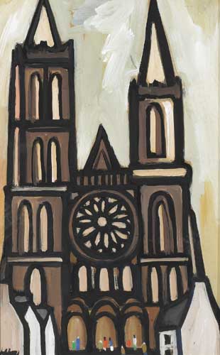 NOTRE DAME CATHEDRAL by Markey Robinson (1918-1999) at Whyte's Auctions