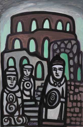 CELTIC WARRIORS, COLOSSEUM by Markey Robinson (1918-1999) at Whyte's Auctions