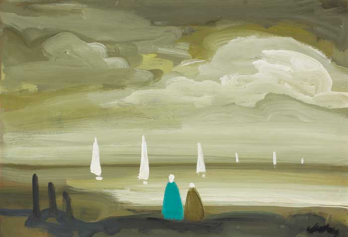 WATCHING SAILBOATS FROM THE SHORE by Markey Robinson sold for 2,500 at Whyte's Auctions