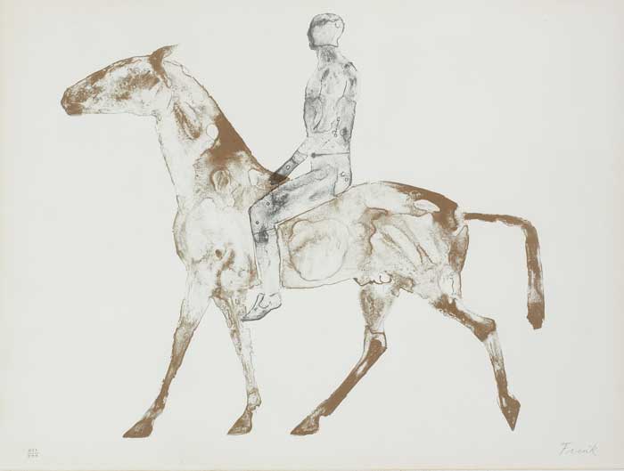 THE GREY RIDER, 1970 by Dame Elisabeth Frink RA (British, 1930-1993) at Whyte's Auctions