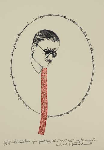 I DON'T MIND HOW YOU PAINT MY SOUL BUT GET MY TIE CORRECT, 1999 by Micheal Farrell sold for 800 at Whyte's Auctions