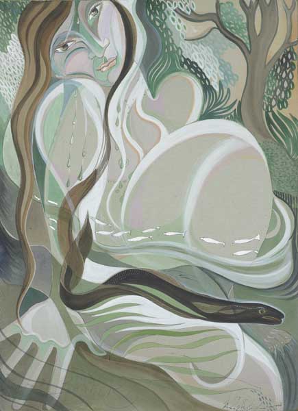 WOMAN FISH AND EEL, 1984 by Pauline Bewick RHA (b.1935) at Whyte's Auctions