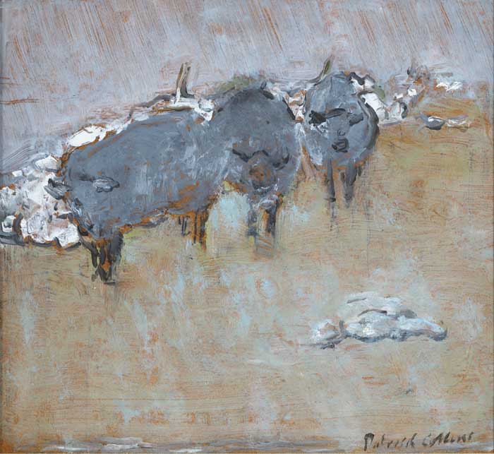 COWS SHELTERING by Patrick Collins HRHA (1910-1994) at Whyte's Auctions