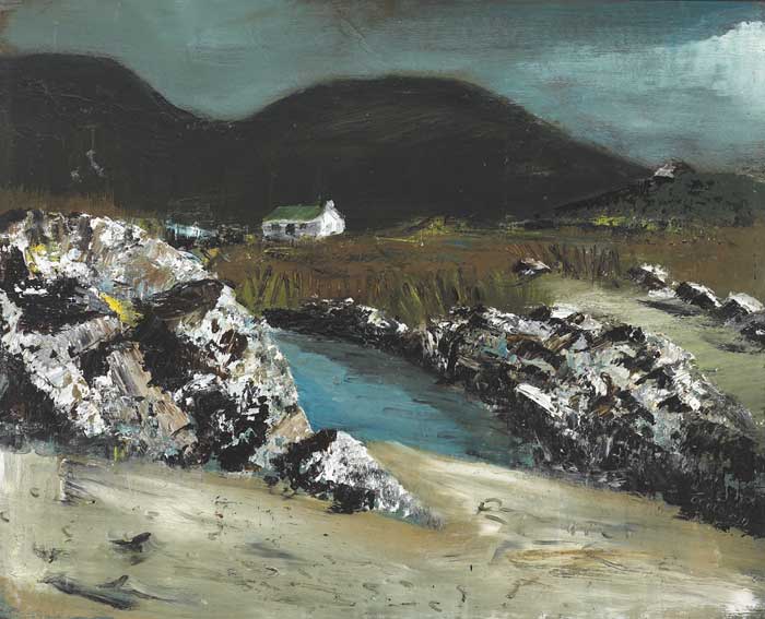 LANDSCAPE WITH COTTAGE by S�amus � Colm�in (1925-1990) at Whyte's Auctions