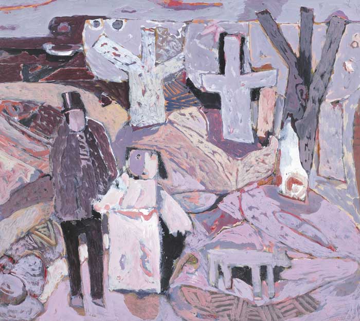 FIGURES IN LANDSCAPE by Nevill Johnson (1911-1999) at Whyte's Auctions