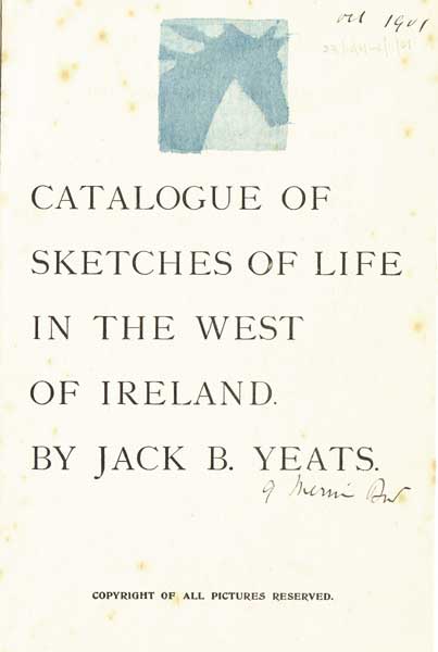 SIX CATALOGUES AND ONE INVITATION TO VARIOUS EXHIBITIONS OF 'LIFE IN THE WEST OF IRELAND' by Jack Butler Yeats RHA (1871-1957) at Whyte's Auctions