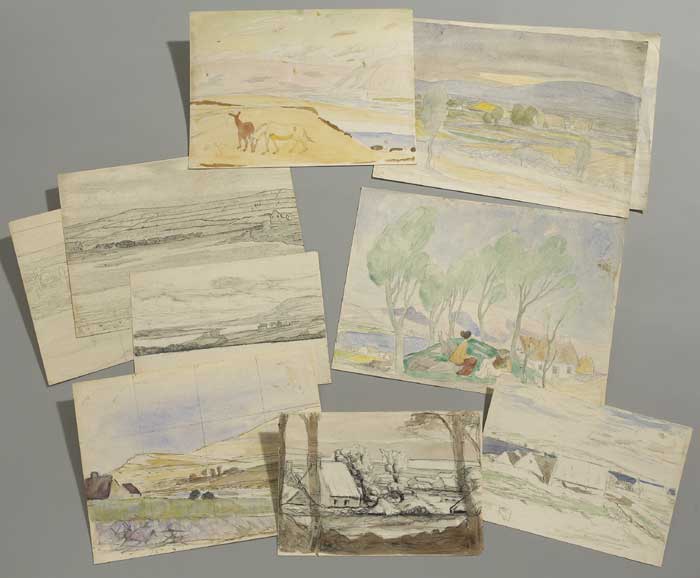 SCENES IN THE WEST OF IRELAND, A COLLECTION OF WATERCOLOURS AND DRAWINGS by Robert Gregory (1881-1918) at Whyte's Auctions