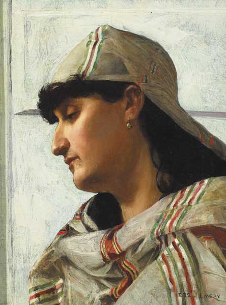 A WOMAN IN ARAB COSTUME, 1882 by Sir John Lavery RA RSA RHA (1856-1941) at Whyte's Auctions
