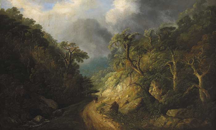 SCENE IN THE GLEN OF THE DOWNS, 1848 by William Guy Wall (1792-1864) at Whyte's Auctions