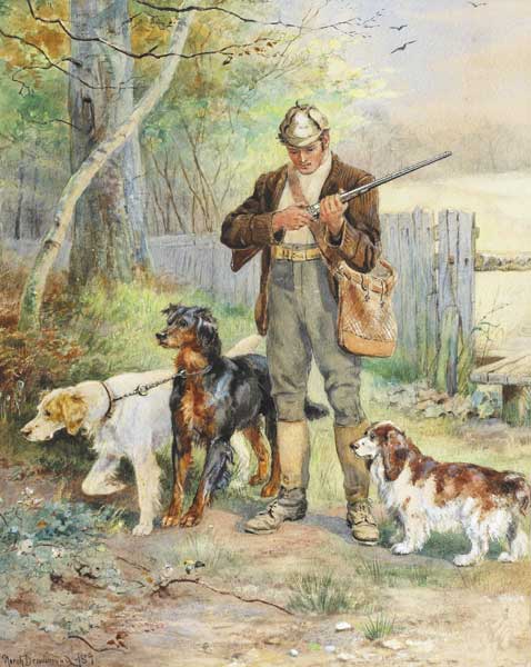 THE GAMEKEEPER, 1889 by Nora Drummond (Canadian, 1862-1949) at Whyte's Auctions