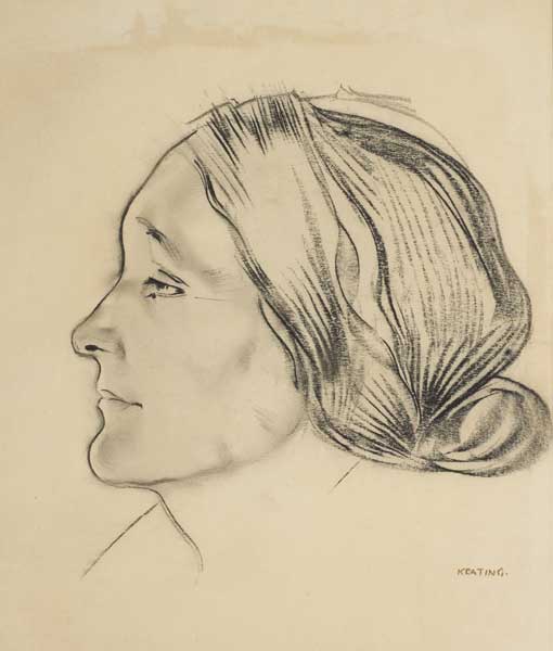 WOMAN'S HEAD by Sen Keating PPRHA HRA HRSA (1889-1977) at Whyte's Auctions