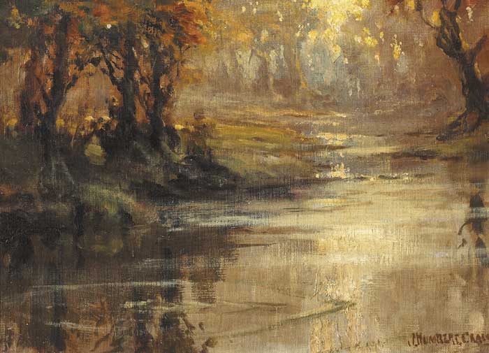 RIVER AT SUNSET by James Humbert Craig RHA RUA (1877-1944) at Whyte's Auctions