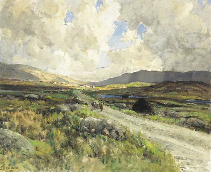 THE ROAD TO DOOGHETY, COUNTY DONEGAL by James Humbert Craig sold for 10,000 at Whyte's Auctions