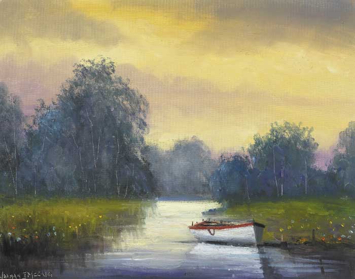ON NEENAGH RIVER, LOUGH DERG by Norman J. McCaig (1929-2001) at Whyte's Auctions