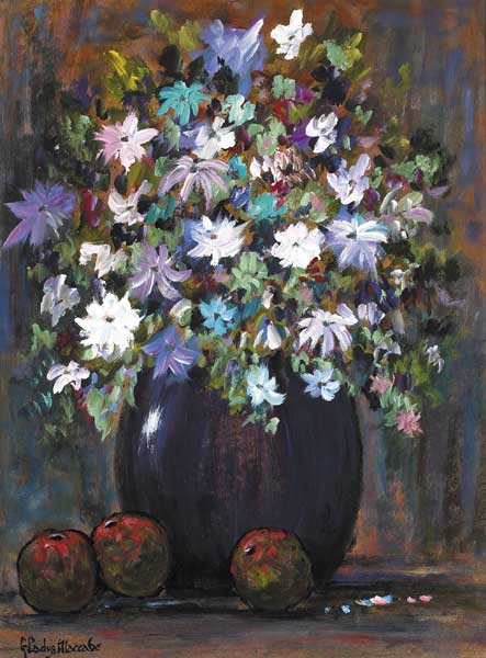 STILL LIFE WITH FLOWERS by Gladys Mccabe sold for �1,400 at Whyte's Auctions