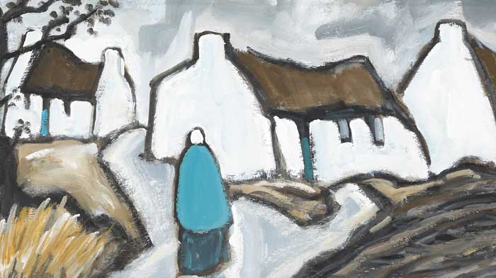 SHAWLIE AND VILLAGE by Markey Robinson (1918-1999) at Whyte's Auctions