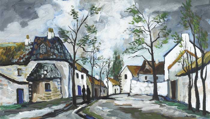IRISH VILLAGE by Markey Robinson sold for 10,000 at Whyte's Auctions