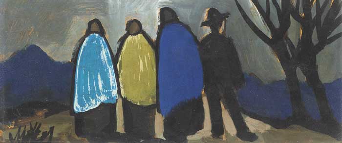 FOUR FIGURES by Markey Robinson (1918-1999) at Whyte's Auctions