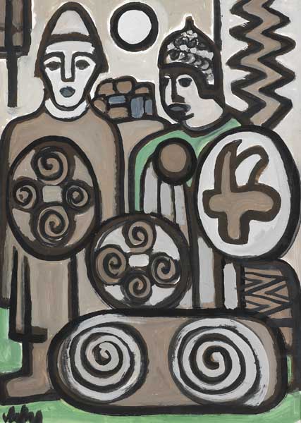 CELTIC WARRIORS by Markey Robinson (1918-1999) at Whyte's Auctions