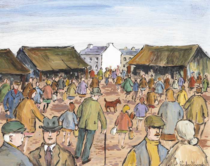 FAIR DAY by Gladys Maccabe MBE HRUA ROI FRSA (1918-2018) at Whyte's Auctions