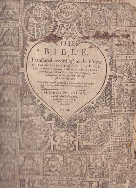 1608 Bible of the Hamilton Family, Brownhall, Ballintra, Donegal at Whyte's Auctions