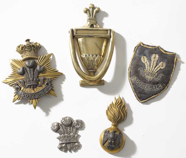 19th Century Donegal Militia badges and related items at Whyte's Auctions