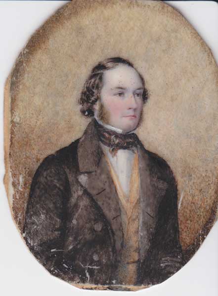 Circa 1830 Haire Forster Family: A miniature oval portrait at Whyte's Auctions