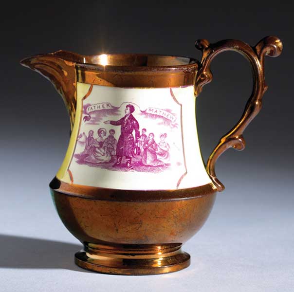 1838. Father Mathew Commemorative Jug at Whyte's Auctions