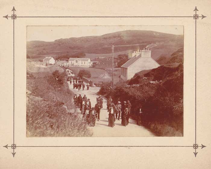 Circa 1890 Gortahork. Photograph of people returning from church at Whyte's Auctions