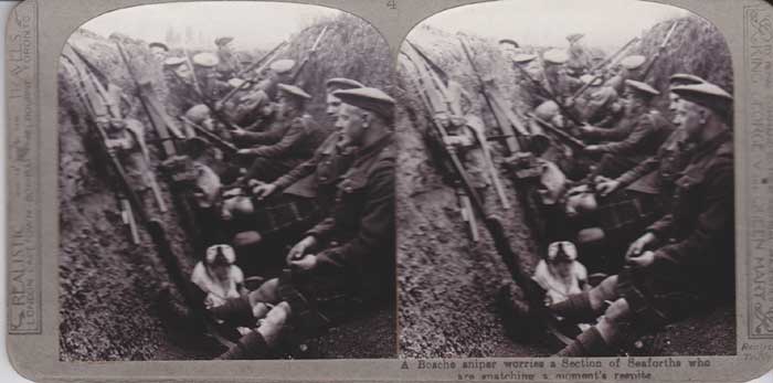 1914-18. World War I. a set of stereoscopic photographs with original viewer at Whyte's Auctions