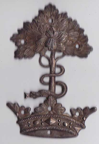 Louth Militia Helmet Badge at Whyte's Auctions