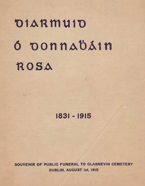 1915. Funeral of O'Donovan Rossa. Souvenir booklet at Whyte's Auctions