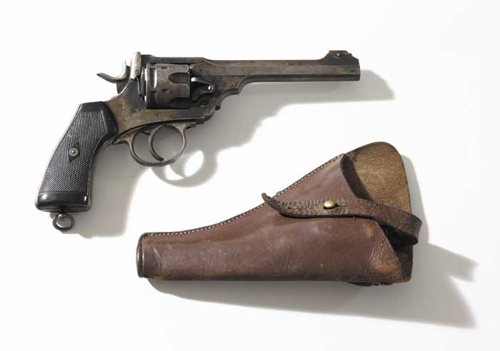 1922. A Webley Revolver taken from Michael Collins' car after he was killed. Probably General Collins' own sidearm at Whyte's Auctions