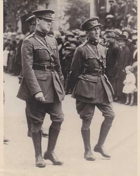 1922. Michael Collins and Richard Mulcahy at Arthur Griffiths funeral at Whyte's Auctions