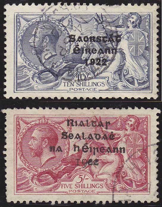 1922-66. Irish Stamp Collection including scarce Provisional Government and Irish Free State overprints in British Stamps 1922-25 at Whyte's Auctions