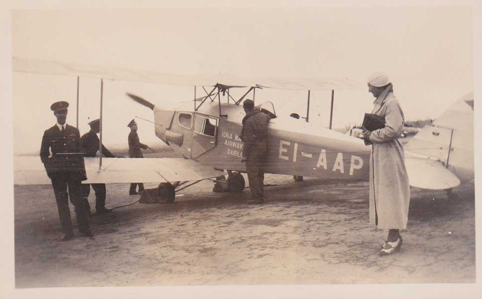 1933. Charter Flight to bring sick men from Eastbourne to Cork. Photographs at Whyte's Auctions
