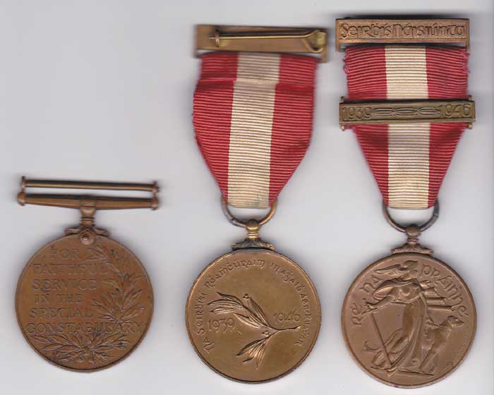1939-46. Emergency Service Medals- Red Cross issue with one bar, and Air Raid Precautions, also Special Constabulary Medal George V to Alfred Ledger at Whyte's Auctions