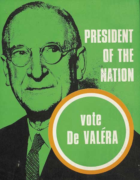 1966 Presidential Election Eamon de Valera poster at Whyte's Auctions