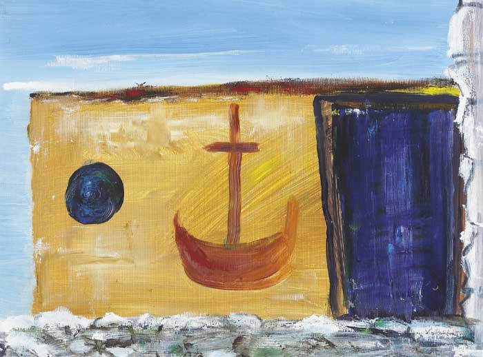 LITTLE BOAT ON A SHED I by Veronica Bolay RHA (1941-2020) at Whyte's Auctions