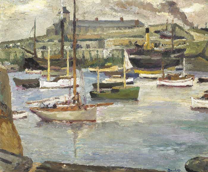 DUN LAOGHAIRE HARBOUR, COUNTY DUBLIN by Ronald Ossory Dunlop RA RBA NEAC (1894-1973) at Whyte's Auctions
