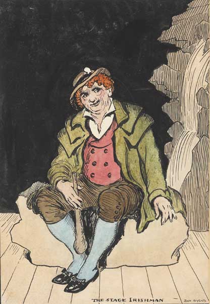 STAGE IRISHMAN, c.1909 by Jack Butler Yeats RHA (1871-1957) at Whyte's Auctions