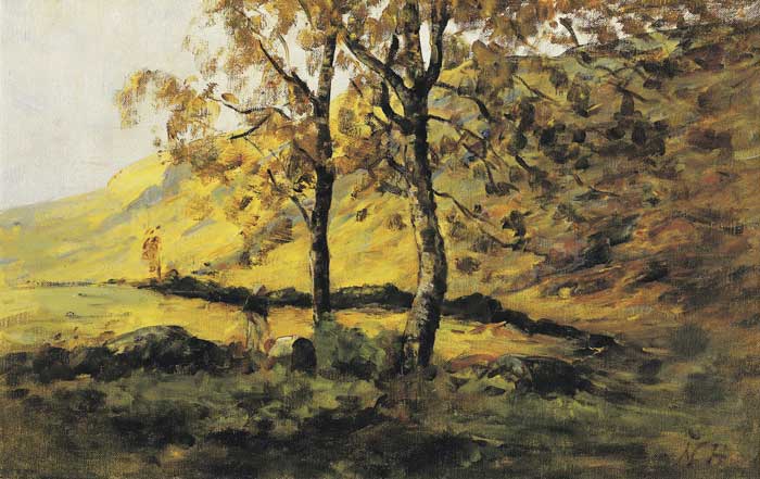 THE SILVER BIRCH by Nathaniel Hone sold for 11,000 at Whyte's Auctions