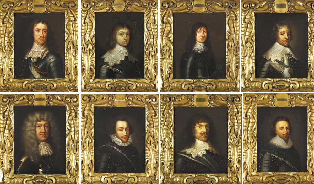 SET OF EIGHT PORTRAITS OF OLIVER CROMWELL, HIS SON, HIS GENERALS AND ASSOCIATES at Whyte's Auctions